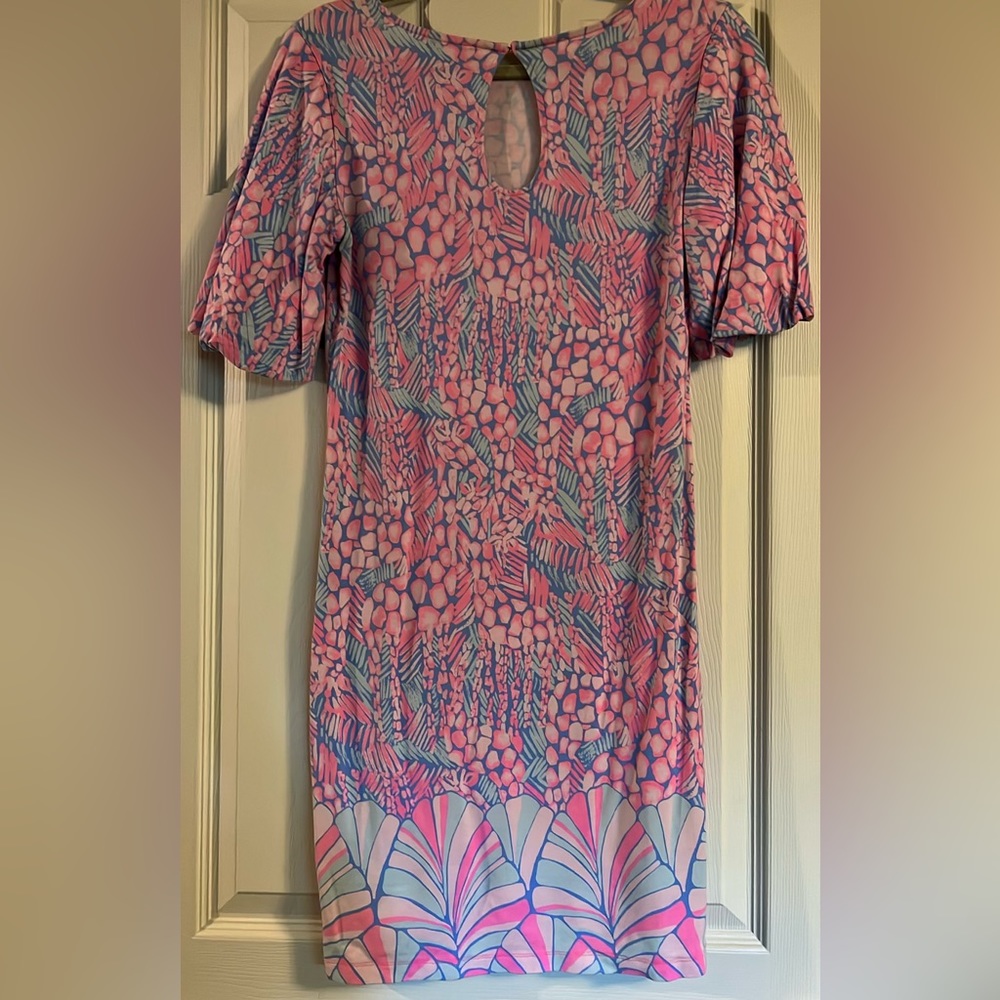Lilly Pulitzer Pink Giraffe Print Shift Dress (S)